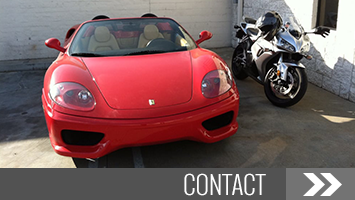 Red Porsche and Bike